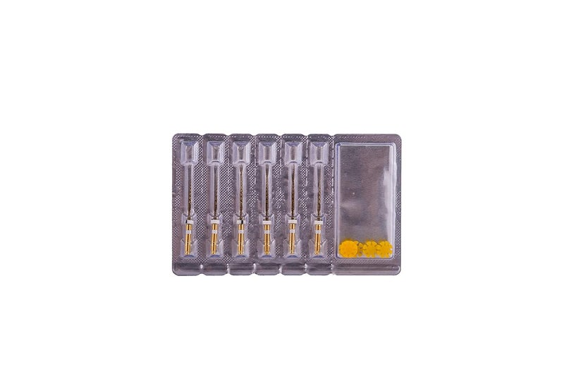 Easyinsmile أدوات X-Pro Gold Protaper NITI الدوارة، 6 قطع من أدوات الذاكرة المتحكم بها (S2 25MM) - Image 2